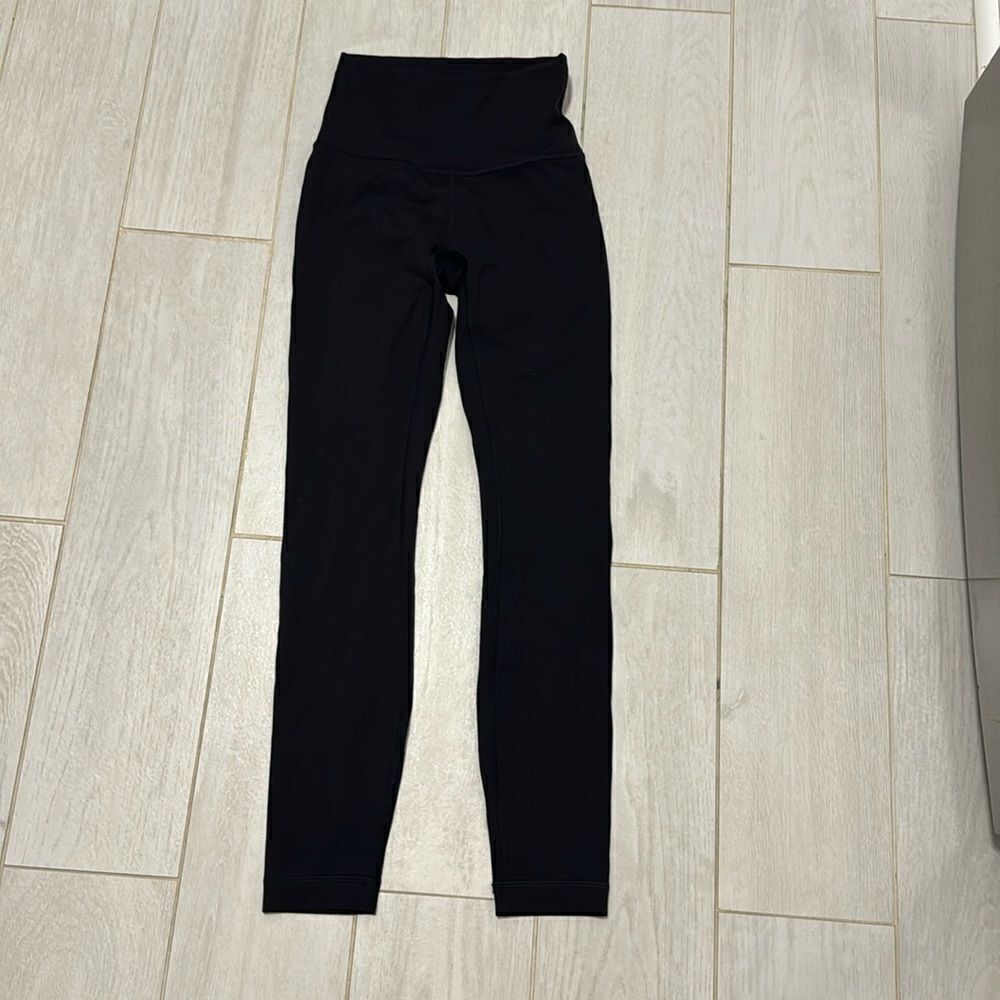 Lululemon black 25” high times 2 new